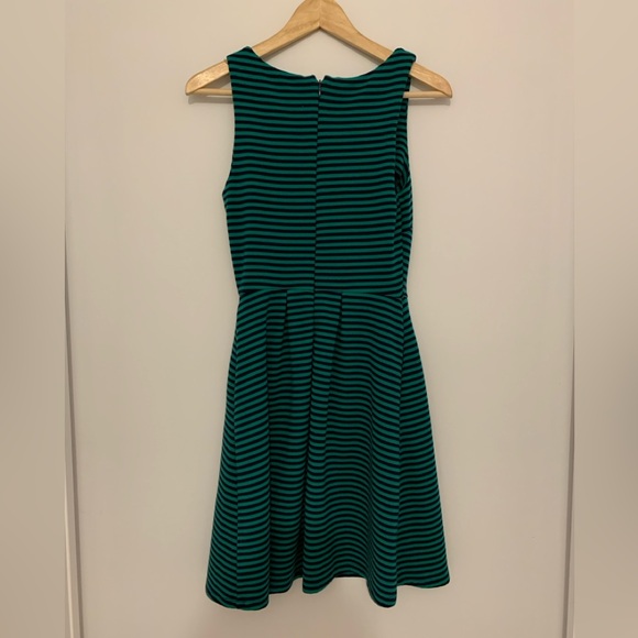 Striped fit & flare dress, Navy Blue/ Green, size xs - Picture 2 of 4